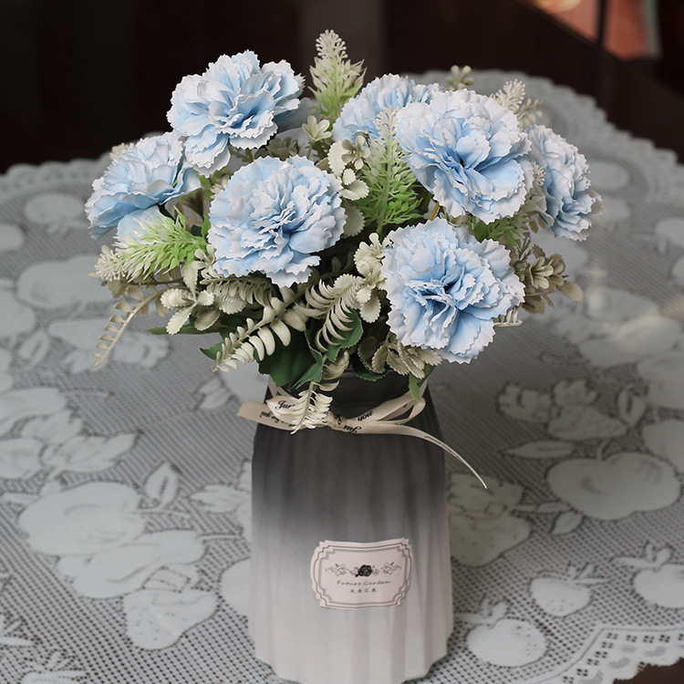Ramos de Claveles, Lirios, Flores de Seda, Plantas de Boda, Plantas Acuáticas, Decoración del Hogar, Decoración de Mesa, Artículos para el Hogar