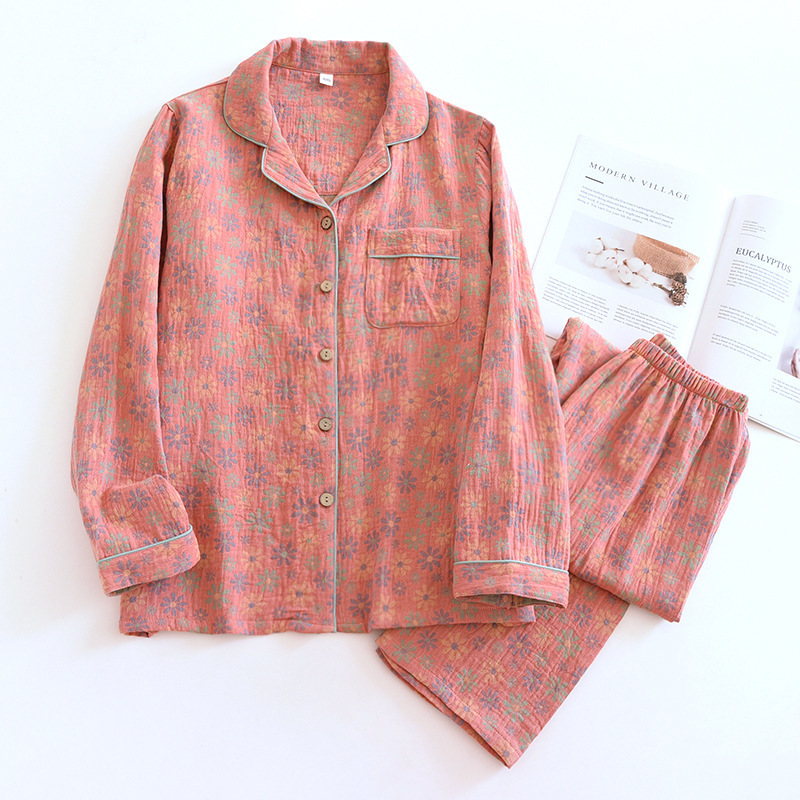 Jiehua gauze female long set-crushed chrysanthemum