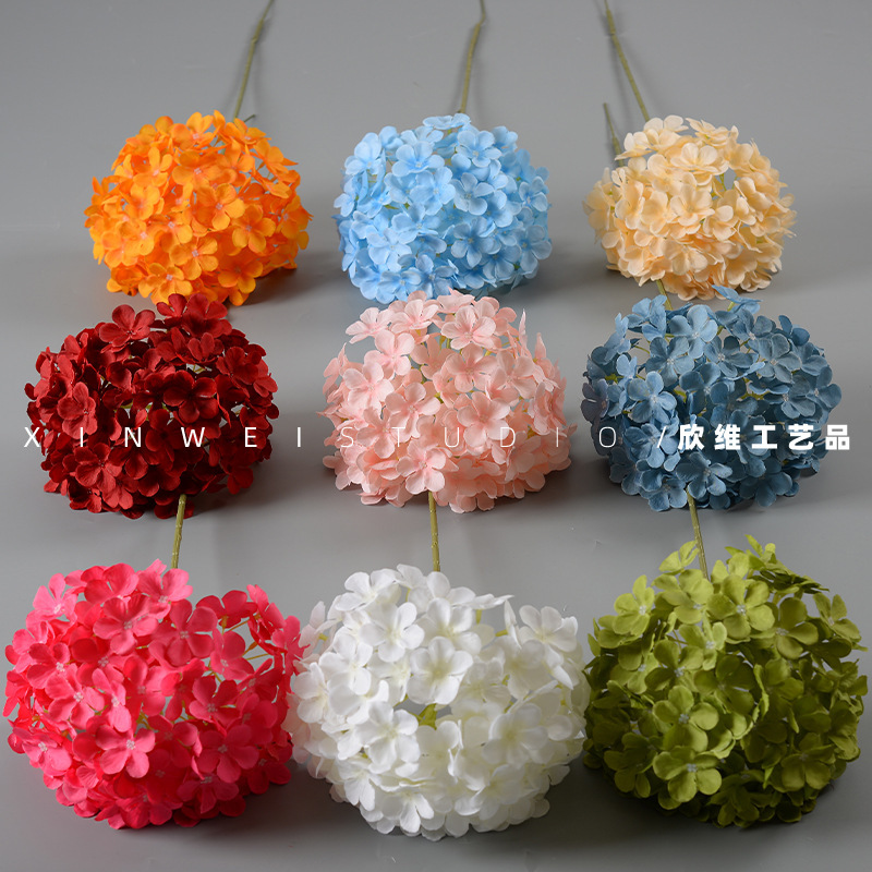 Simulation Hydrangea Wedding Lollipop High-level Hydrangea Wedding Auditorium Fake Flower Floor Arrangement Wall Arrangement Flower Arrangement