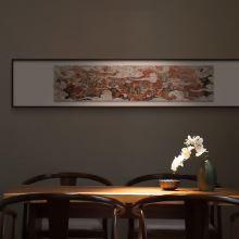 新中式长横幅装饰画 画日式民宿酒店别墅茶室会所过道禅意山水挂