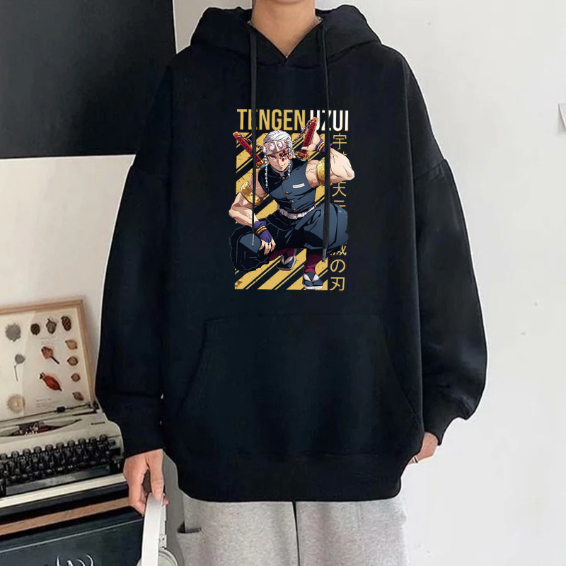 New Fashion Anime Uzui Tengen Printing Hoodies Unisex