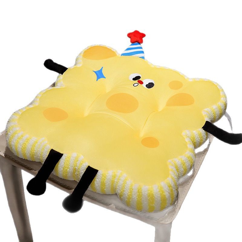 Planeta feliz petal cojín de bordes de cerdas de oficina para estudiantes sentados para proteger las caderas de dibujos animados cojín de almohadilla de suelo grueso cojín de silla