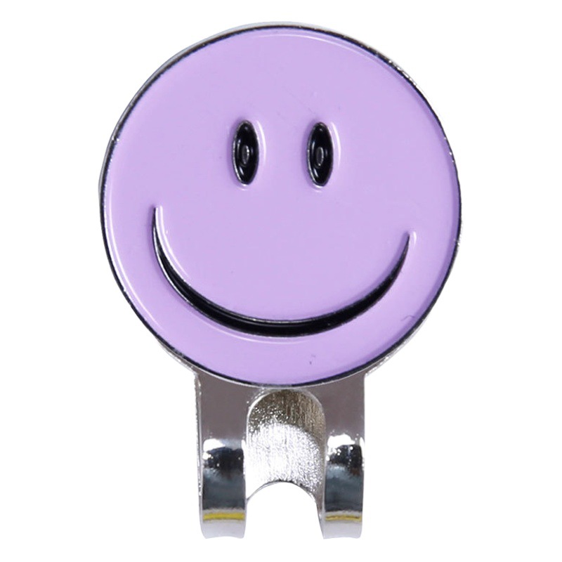 Yuofan fuente de suministro en stock Fábrica de comercio electrónico jaja cara sonriente sonrisa clip magnético de metal suministros clip de sombrero de golf