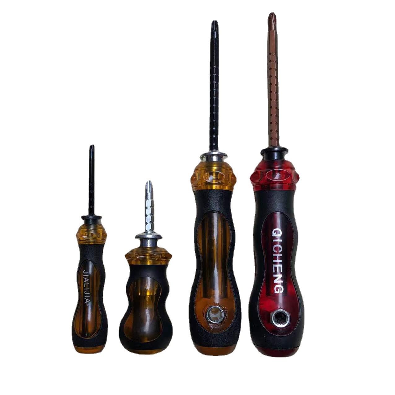 FUENTE fabricante cacahuete destornillador telescópico de doble propósito destornillador de doble propósito pulgadas medio destornillador