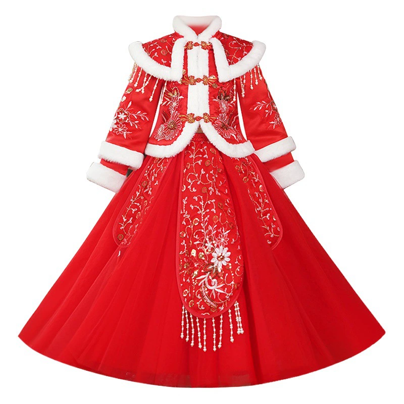 Зимний китайский костюм толстый китайский стиль