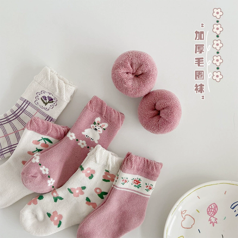 Children's winter cartoon keep warm three dimensional socks, 2023