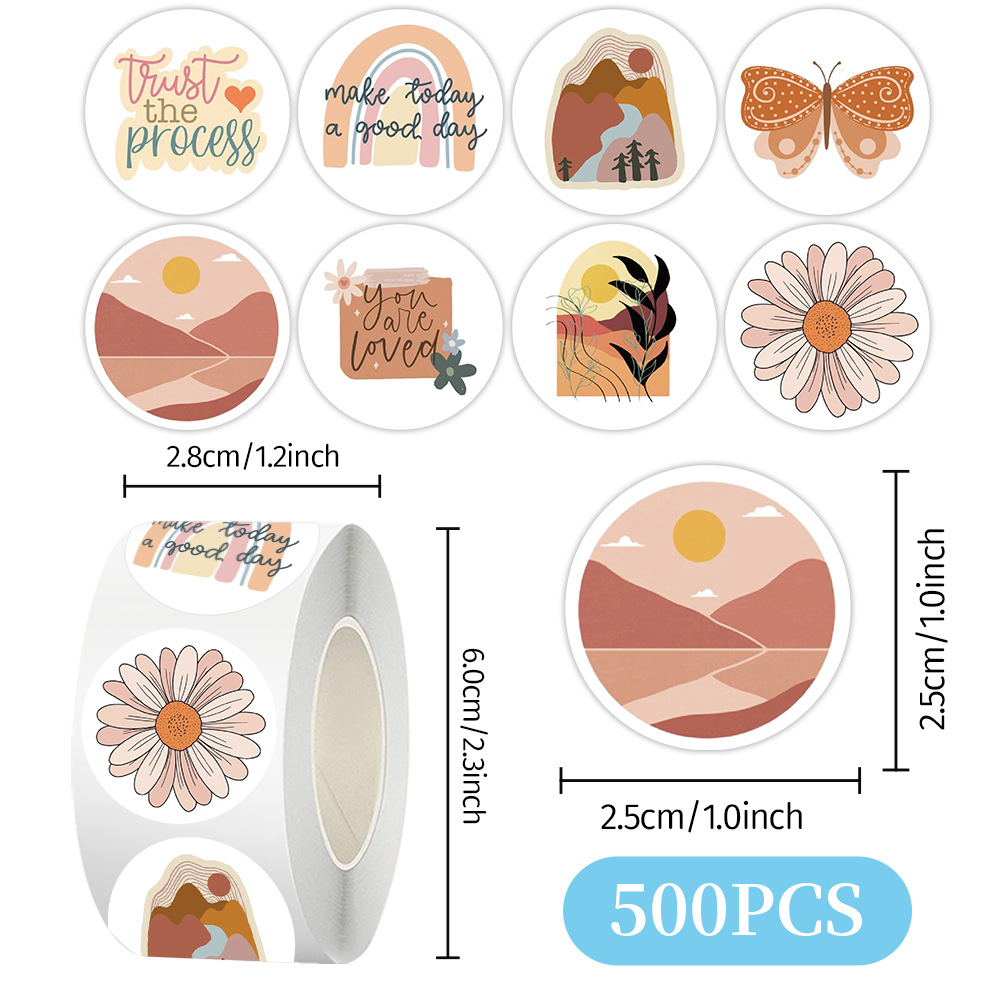 Cien tipos de dibujos animados pegatinas de animales rollo de recompensas para niños materiales didiy papelería cuaderno cinta adhesiva decoración