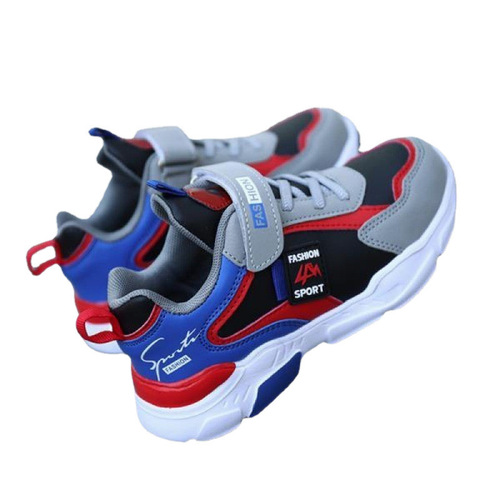 Boys' shoes for 4-15 years old, suitable for spring and autumn/winter, waterproof, large children's sports shoes for boys, student children's shoes, running shoes for boys