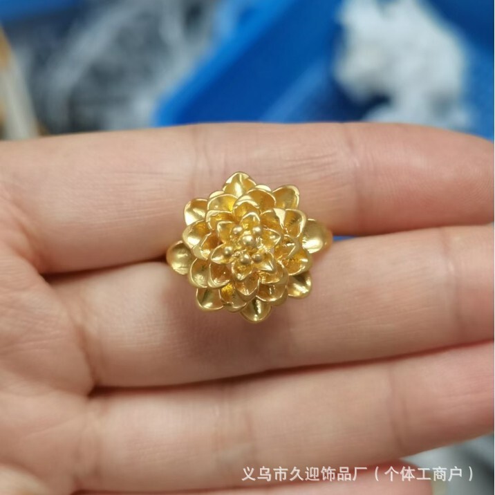 ネットの赤い金メッキのバラの指輪の女性の金の店は同じ金の金メッキの爆発のファッションの金メッキの指輪の商品の商品の供給源の卸売りです。|undefined