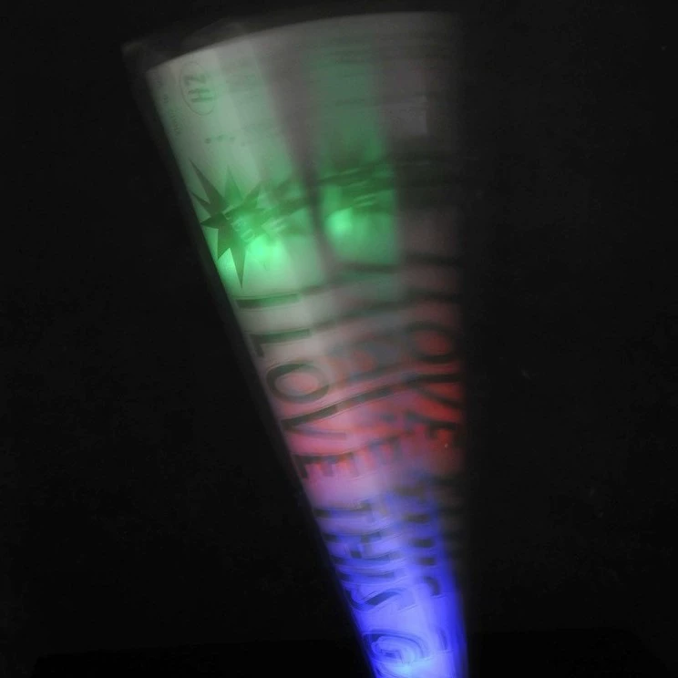 Sponge colorful flashing light stick from foam, 40 cm