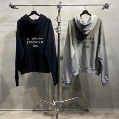 高版本 AC家1996洗水做旧脏脏渐变连帽卫衣男女百搭宽松运动帽衫
