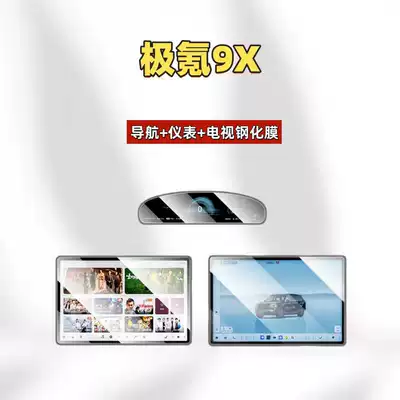 Car interior film | Central Control Navigation Screen Film - suitable-for-26-models-of-zeekr-9xmax-version-navigation-instrument-tv-high-definition-tempered-film