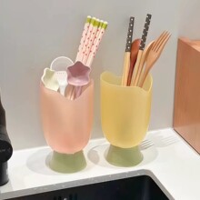 郁金香筷子筒可沥水台面多功能置物架厨房勺子叉子筷子笼收纳盒
