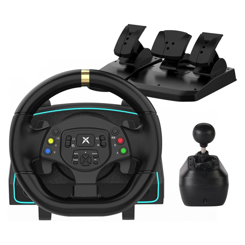 1080度レーシングゲーム共通シミュレータハンドル互換PC/PS3/switch/androidオールインワン|undefined