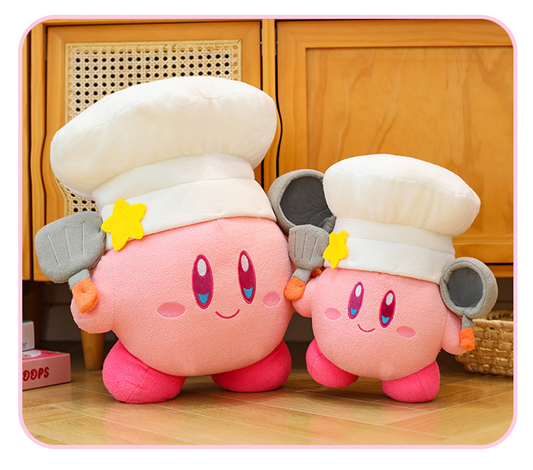 Cross-Border Chef Kirby Doll Plush Toy Doll Pillow Grab Doll Exchange Gift Foreign Trade Wholesale