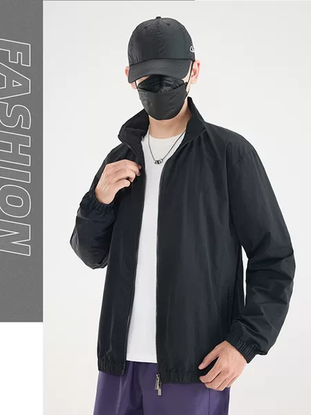 Spring and Autumn New Sports Casual Single Jacket Stand Collar Breathable Jacket Men's Casual Baseball Jacket Jacket Foreign Trade Version Jd Embroidery