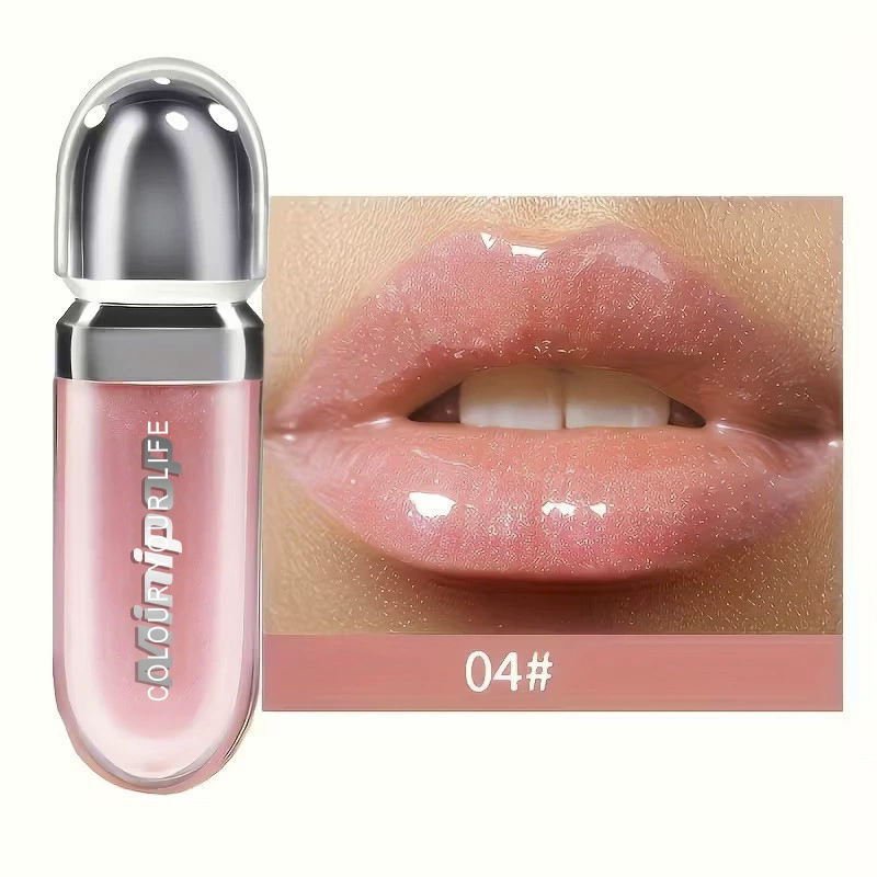 Lip Gloss Mirror Effect, Plumping & Long-Lasting Lip Shine, 6 ml