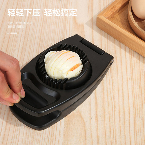 Cross-border aluminum alloy preserved egg slicer two-in-one egg splitter 304 stainless steel tangent household egg cutter
