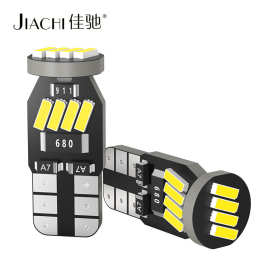 佳驰T10汽车阅读灯4014室内灯12颗LED车顶灯W5W车门灯12V跨境爆款