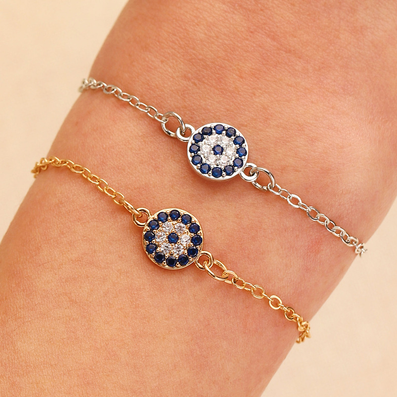 Cross-border bracelet Turkish Devil's Eye bracelet female Blue Charm retro exquisite Japanese and Korean style travel commemorative jewelry