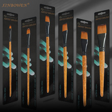 ��ϩ����ˢ����ˮ�ʻ���ƽͷ��֧װľ�Ƹ�ѧ��diy�滭��ˢ�ͻ���