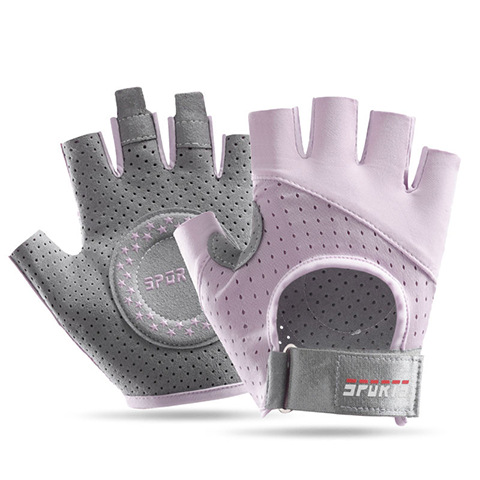 Amazon transfronterizo nuevo guante deportivo de fitness medio dedo ciclismo amortiguador anti-desgaste transpirable anti-deslizante guante anticapullo