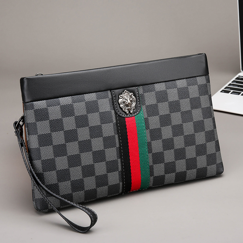 Men's Hand Bag 2022 New Hand Bag Men's Fashionable Men's Bag Business Handbag Big Brand Clamp Bag Men's Large Capacity