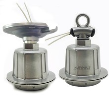 灯头螺口E27工矿灯头铜芯防水E40大瓦灯座仓库工厂房养殖保温灯罩