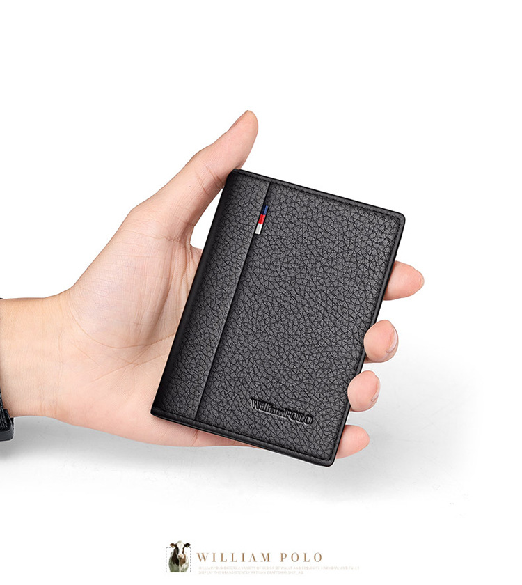 Ví card holder nam da bò Emperor Paul – thẻ đựng thẻ da bò cao cấp chi tiết 9