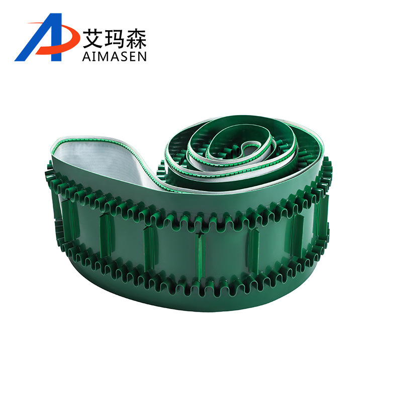 PU PVC输送带传送带 裙边/导条/挡板输送带 pu食品级传输皮带