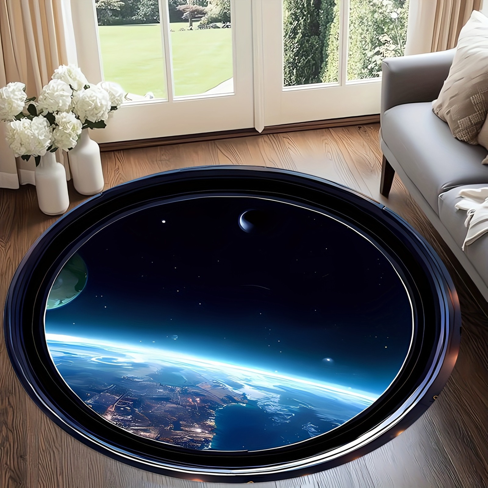 New 3D Visual Floor Mat for Home Entrance, Easy-Care Mat for Living Room Coffee Table, Wear-Resistant Mat, Available for Cross-Border Shipping