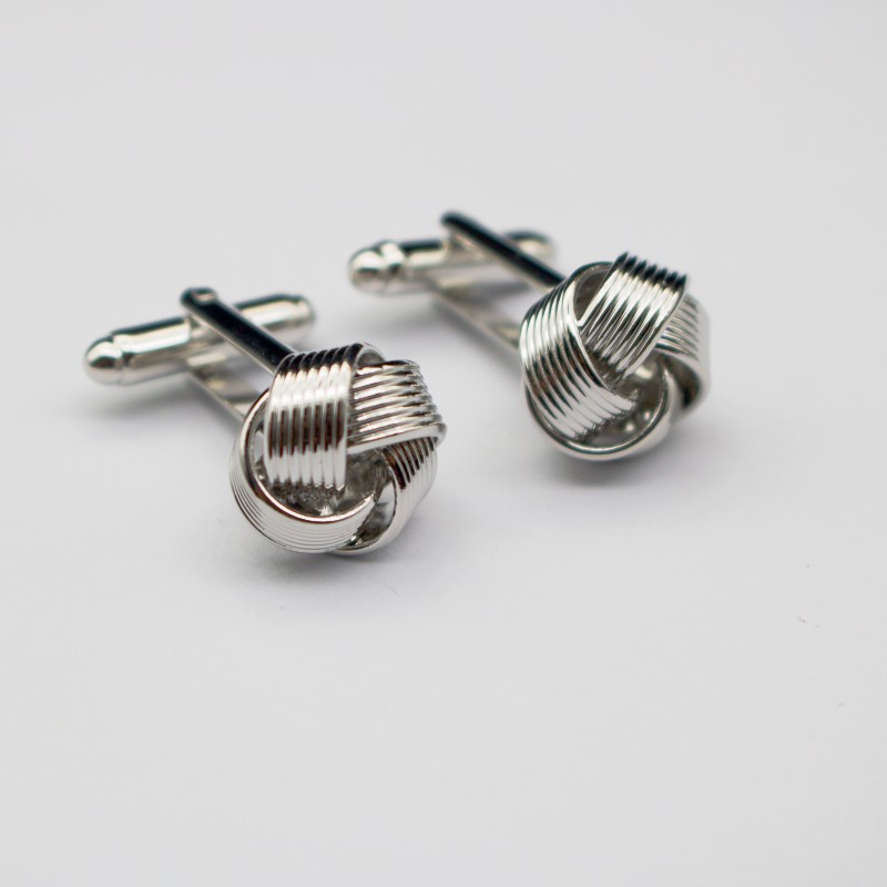 Cufflinks pure copper men's French style shirt Cufflinks light luxury texture blue double-headed twist shape Cufflinks