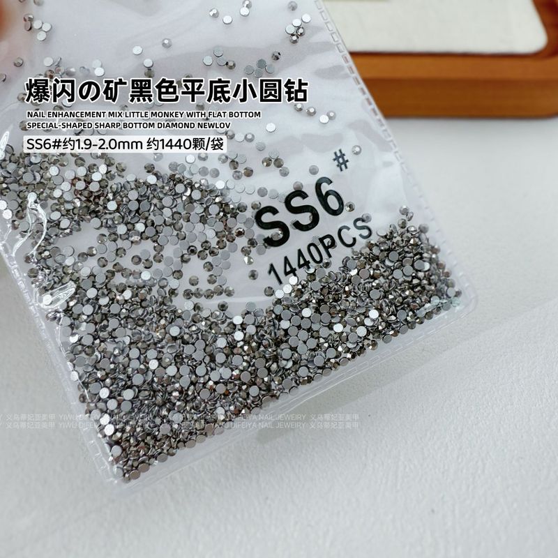 AB ルースダイヤモンド SS4 キングファンステッカーダイヤモンドフラットボトムネイルアートダイヤモンドフラッシュブラックラウンドダイヤモンドオーロラシンフォニーガラスラインストーン|undefined