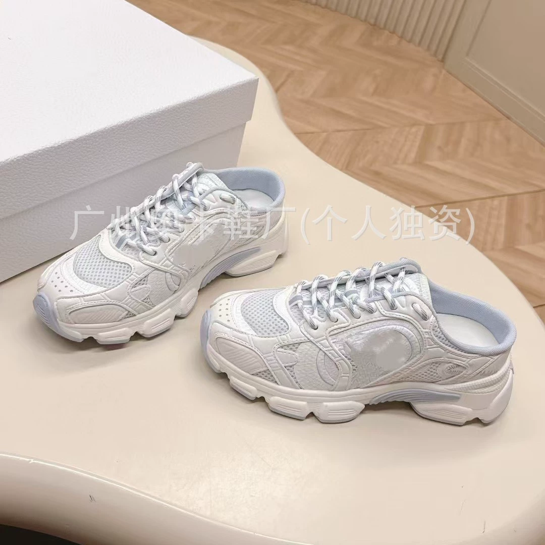 Европейские и американские спортивные кроссовки из сетчатой ткани, летние, повседневные, на шнуровке, новые технологии 2025 года.