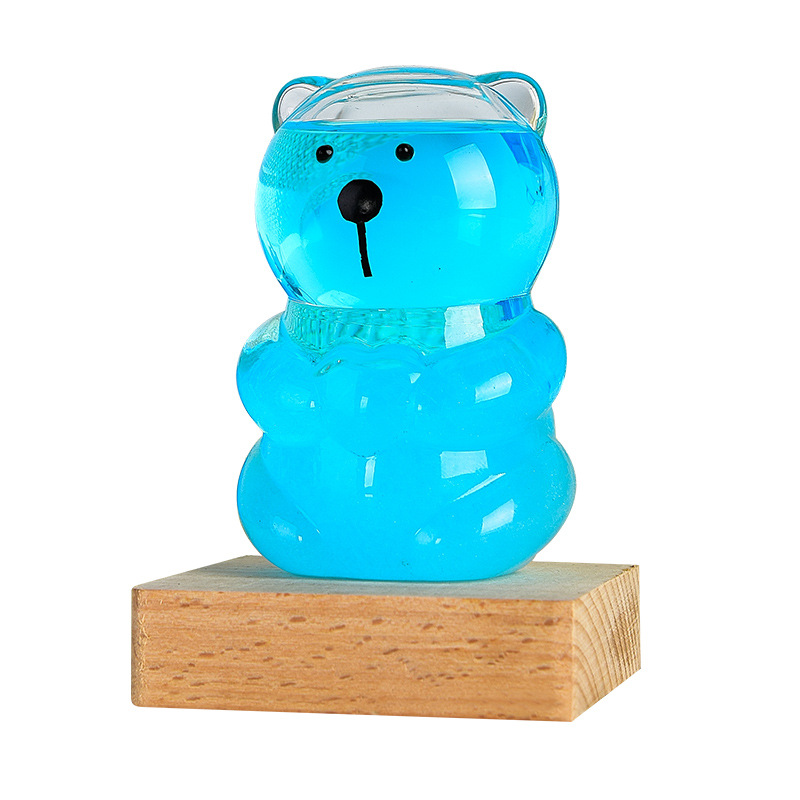 Pronóstico del tiempo Botella Bear Weather Botella Regalo de cumpleaños Regalos creativos Decoración de escritorio Fábrica Venta al por mayor Botella de tormenta