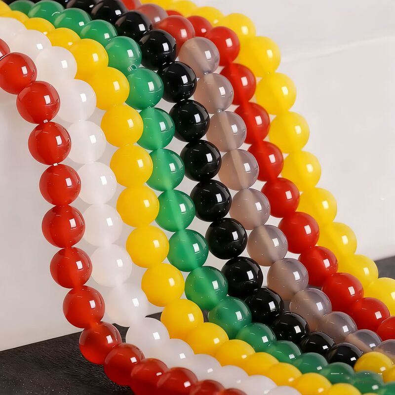 High Quality Natural Red Agate Loose Beads Agate Round Beads DIY Jewelry Accessories Beaded Bracelet Bracelet Necklace Beads