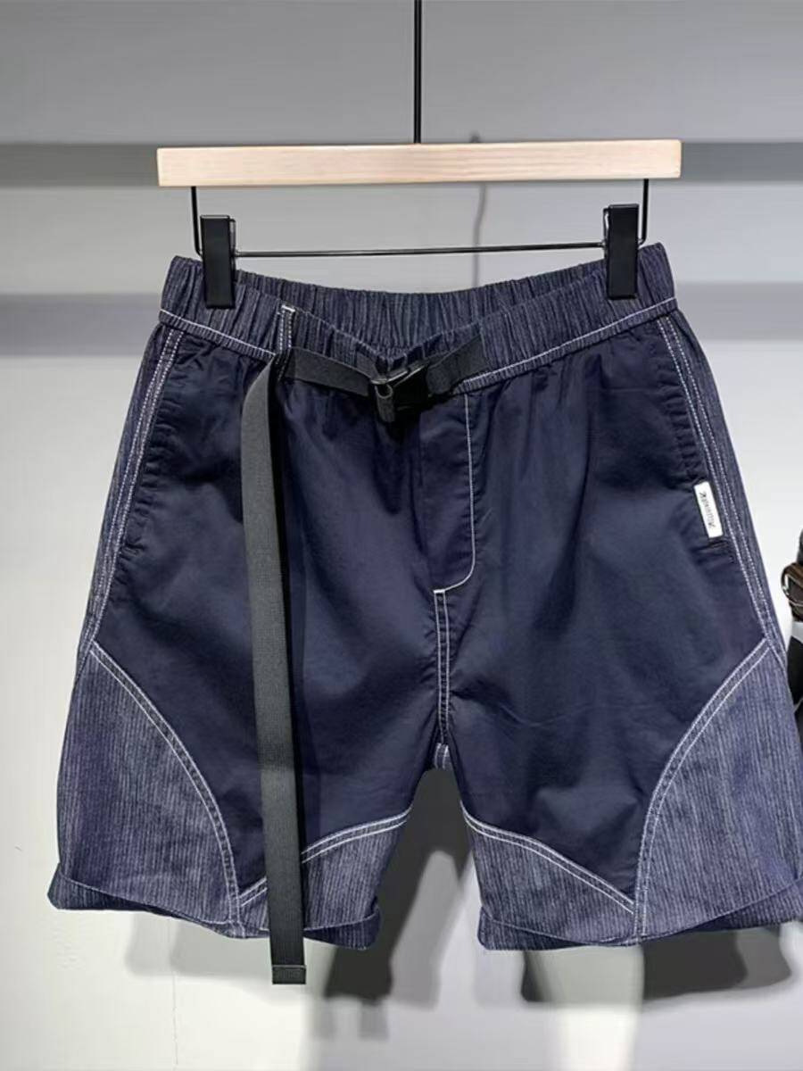 Herren Denimshorts Mit Color-blocking Für Sommerliche Outfits_voghion.com