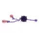 Cross-border Purple Pearl Pendant European and American Human Piercing Pearl Pendant Navel Ring Navel Buckle Jewelry