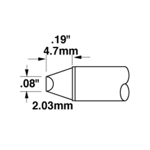Metcal奥科STTC-514/STTC-014/STTC-114凿型烙铁头 无铅 代理
