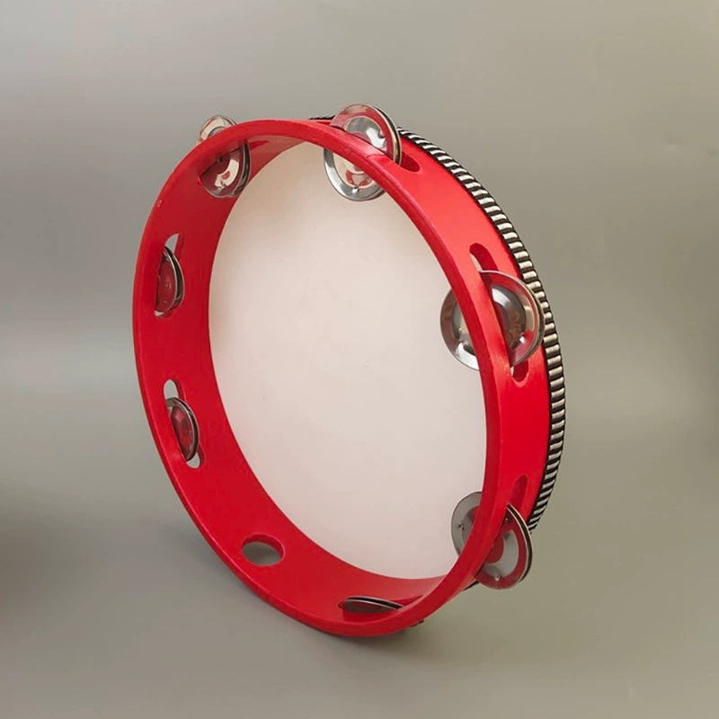 Red beanbag, tambourine for kindergarten, drum, percussion instruments