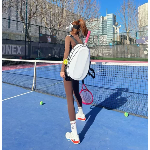 New Eva Hard-Shell Tennis Racket Bag Backpack Portable Tennis Racket Storage Bag Outdoor Sports Bag Same Style