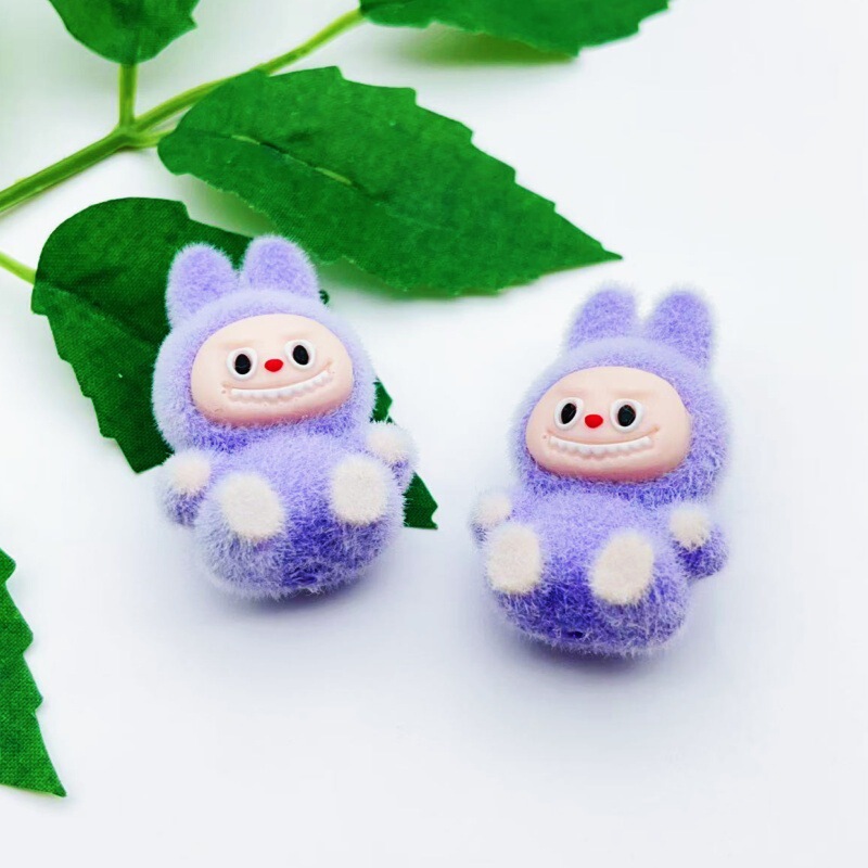 クロスボーダー漫画植毛座り姿勢小さな布ビーズペン diy キーホルダーアクセサリー携帯電話チェーンルースビーズジュエリー|undefined
