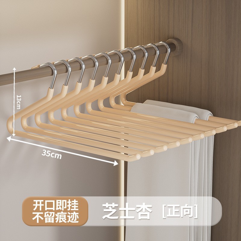 Acero inoxidable ganso pantalón percha