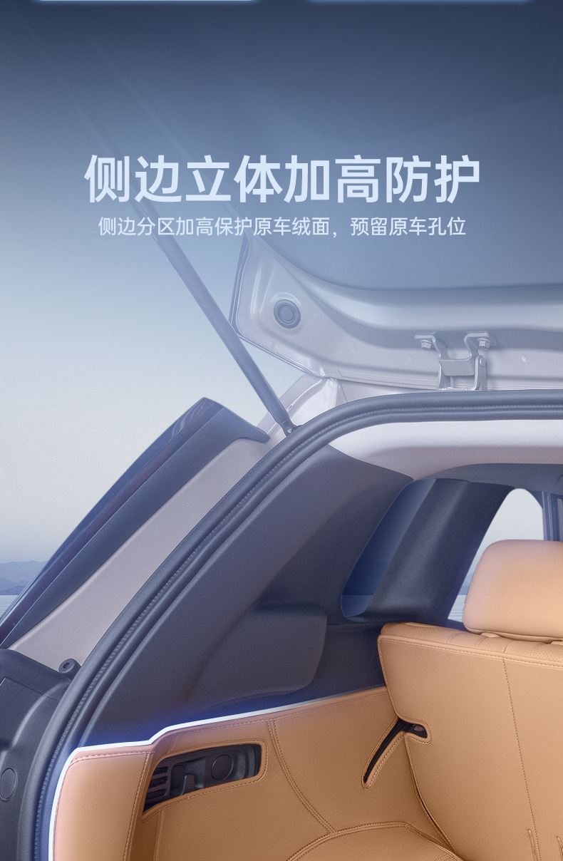 Suitable for 2026 Aion I60 Trunk Mat, Full Surround Trunk Mat, Car Interior Modification Accessories