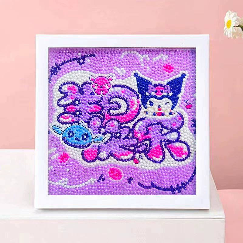DIY-набор для алмазной мозаики 17×17 см, пластиковая рама, дизайн щенок, полный набор инструментов для кладки