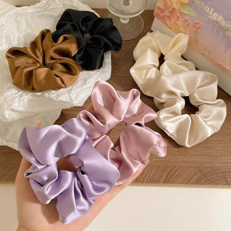 Retro estilo francés cerdo colon anillo de cabello adornamiento de cabello femenino de alta calidad cabello de flores temperamento atado bola correa de cabello super grande