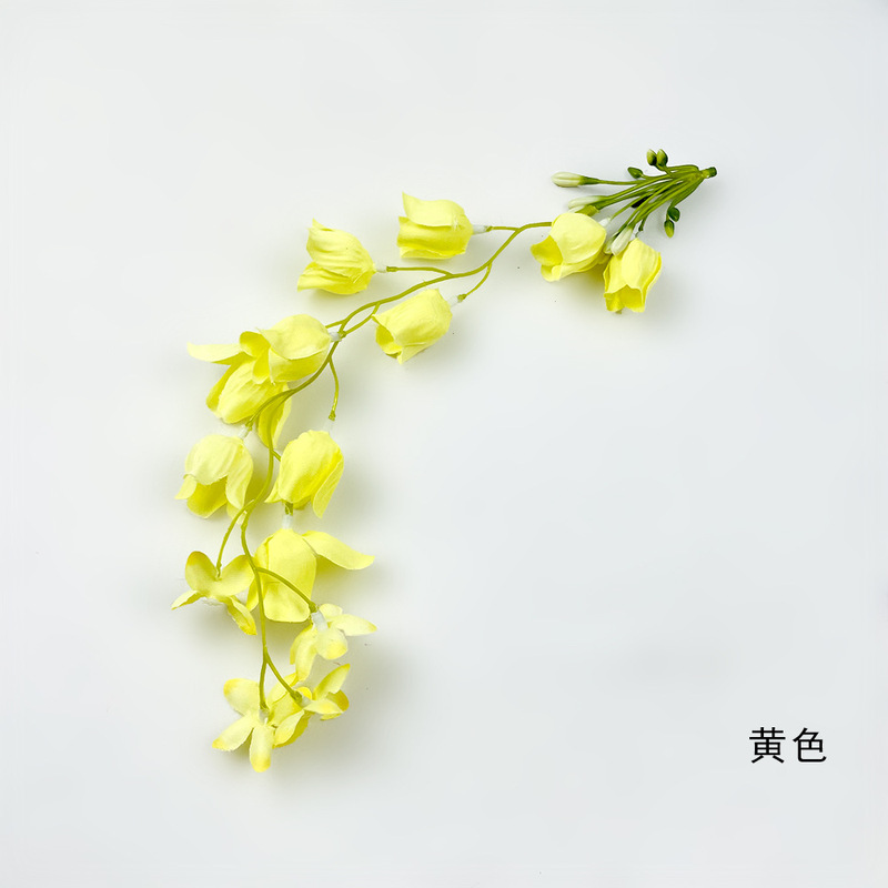 仿真花垂钓铃铛花串 diy手工头饰花环材料道具制作婚礼堂花墙插花|undefined