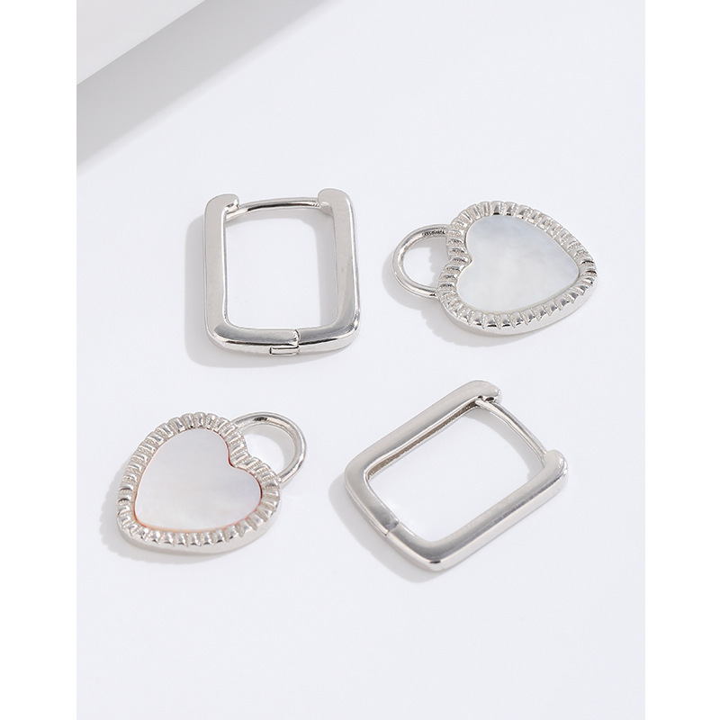 Precioso blanco fritillary pendientes para las mujeres 925 de plata de ley nicho diseño gotas para los oídos pendientes retro de alto grado de temperamento joyería del oído