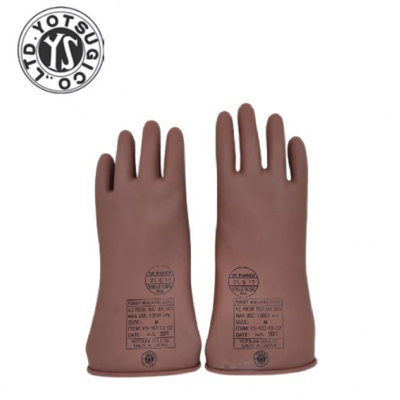 日本YS YS102-02-00 低压绝缘手套 3KV/1min 带电作业绝缘