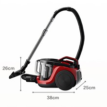 美的卧式轻音吸尘器C6家用有线大吸力强力大功率小型地毯车载除螨